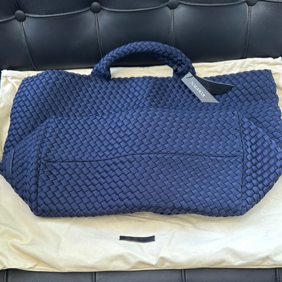 Naghedi Handbags - Naghedi large Blue Woven Bag
